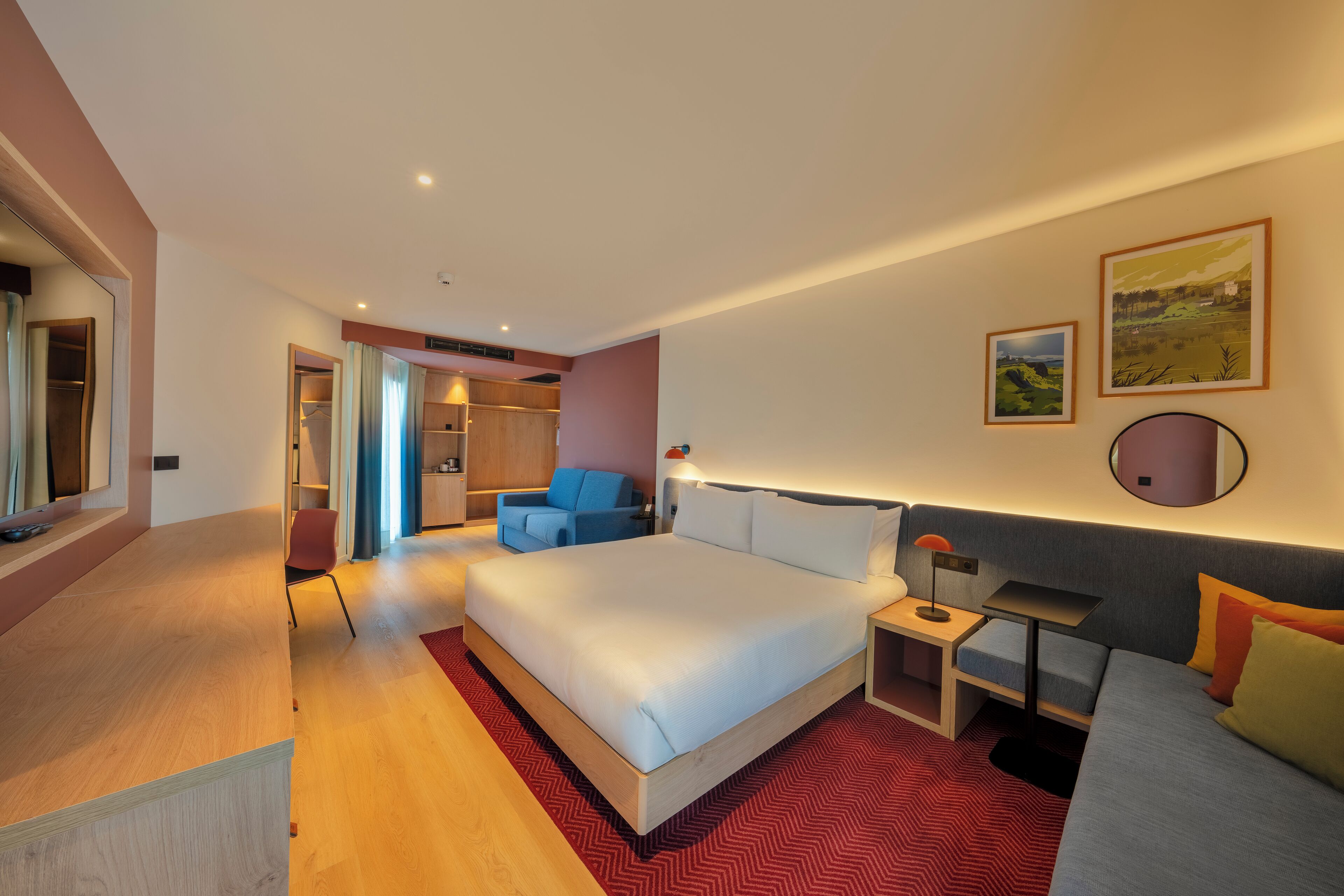 Zimmer, 1 King-Bett und Schlafsofa