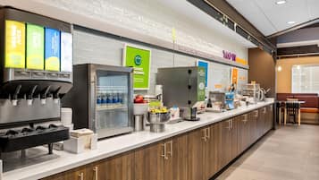 Free daily buffet breakfast