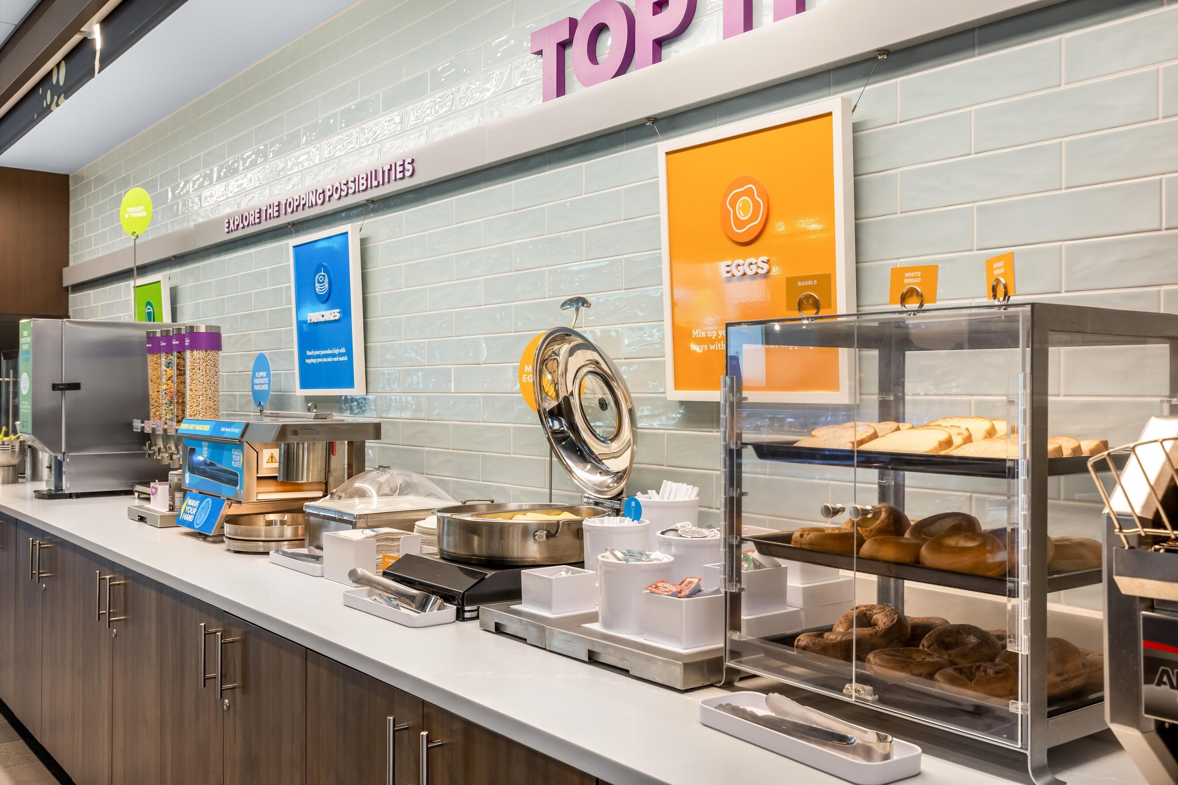 Free daily buffet breakfast