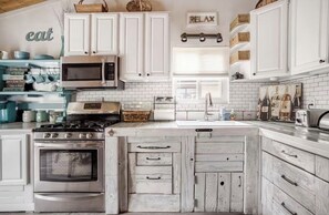 Microwave, oven, stovetop