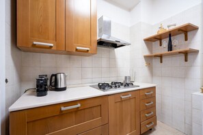 Fridge, microwave, toaster