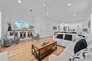 Smart TV, video games, DVD player, books