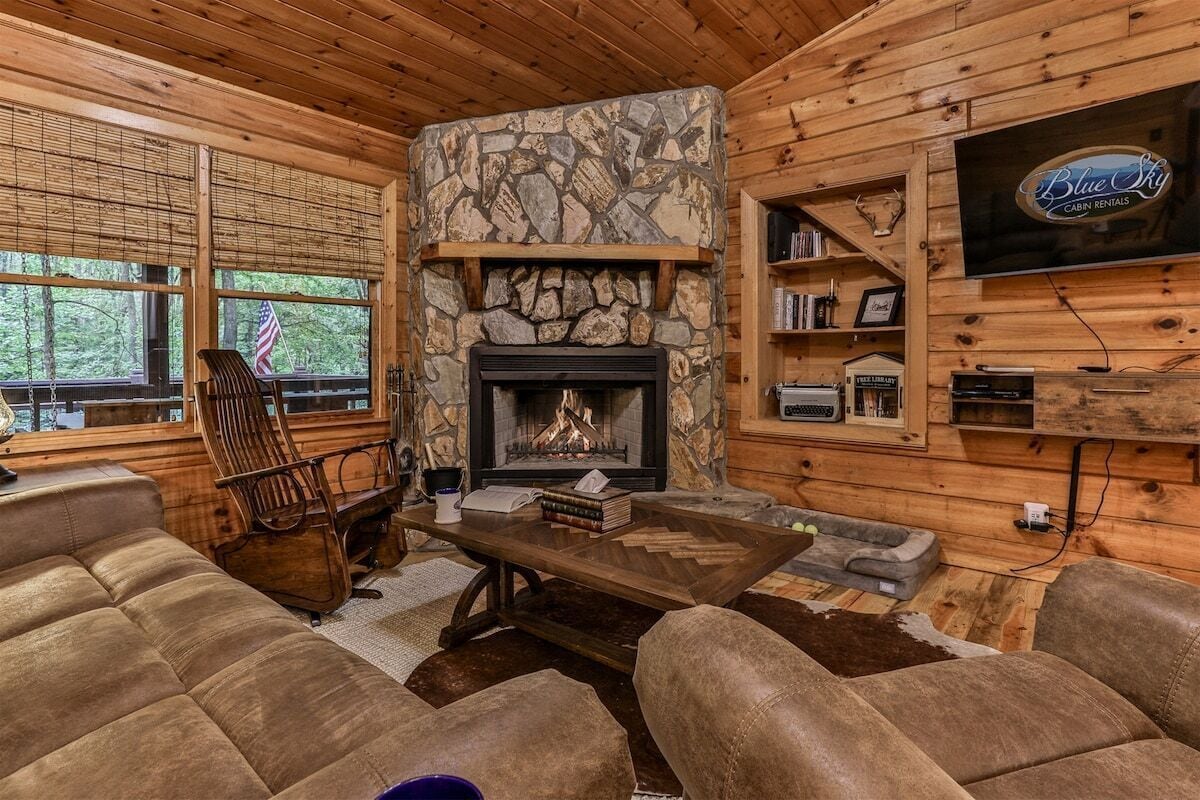 Smart TV, fireplace, video games, books