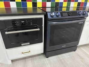 Microwave, oven, stovetop, dishwasher