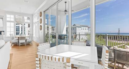 Sleeps 24 Beach Retreat w/ Pool, Rooftop Deck, Steps to Inlet Beach & Near Rosemary, Alys, Seacrest Dining & Shops The Palm 30A by Avantstay