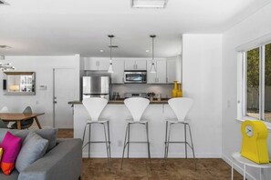 Interior - Palm Paradise offers a private 3BR retreat with a saltwater pool, fire pit, BBQ, and mountain views. Just minutes from downtown, this stylish getaway is perfect for families or friends seeking relaxation and Palm Springs charm. (Palm Springs)