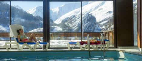Indoor pool, a heated pool