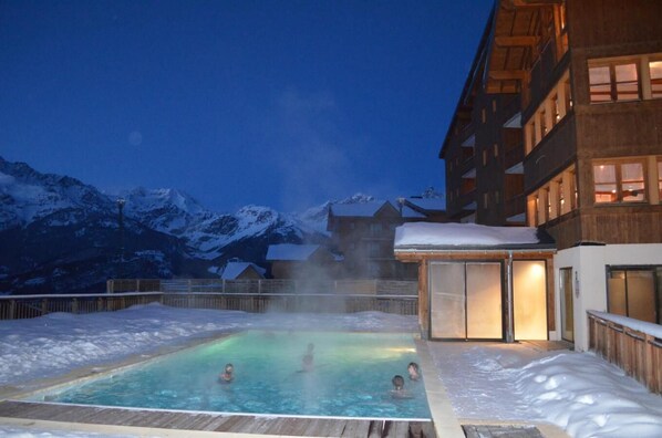A heated pool