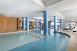 Indoor pool, a heated pool