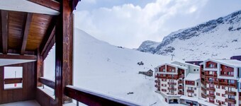Wifi, ski-in/ski-out & foot of the slopes, balcony, tv, 23m², Tignes