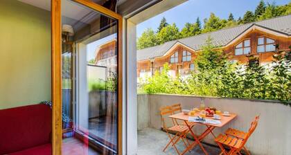 300m du centre station, piscine, terrasse, parking, télévision, casier à ski, 40m², La Féclaz
