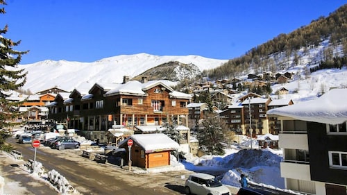 Ski-in/ski-out & foot of the slopes, balcony, parking, tv, ski locker, 36m², Val d'Allos