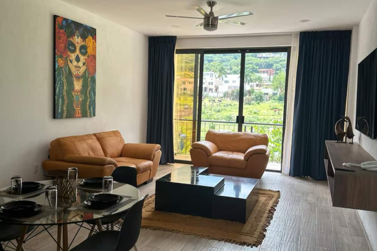 Appartement familial, 2 chambres, vue sur la colline | Aire de séjour