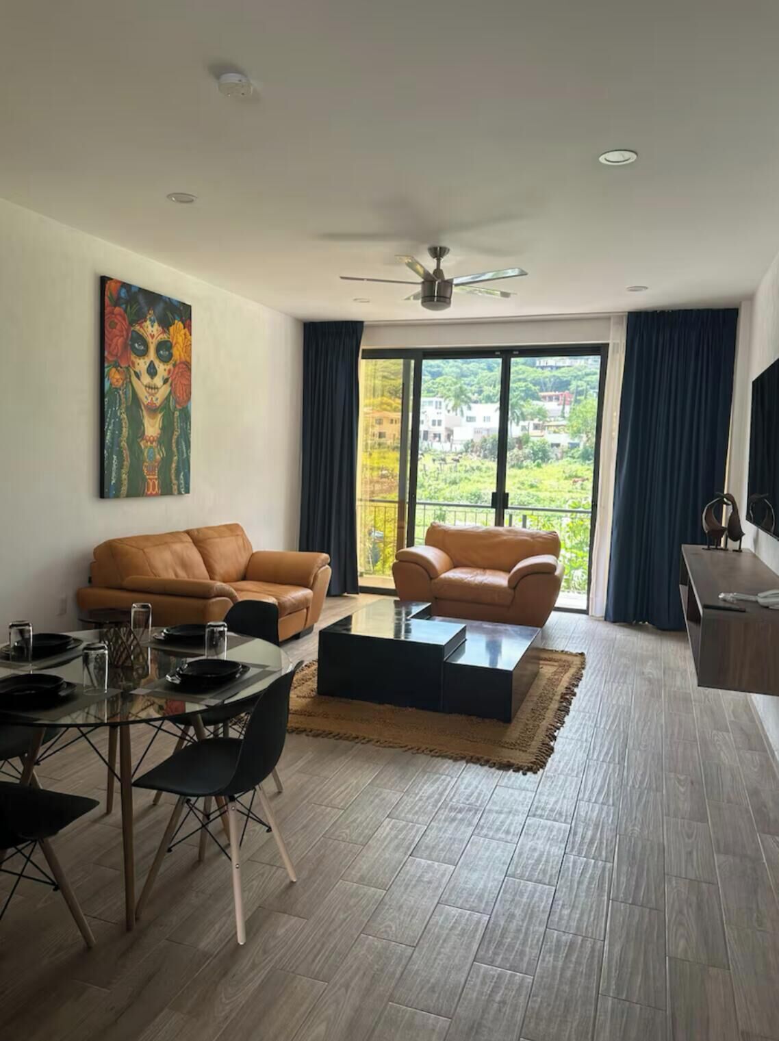 Familie appartement, 2 slaapkamers, uitzicht op heuvels | Woonruimte