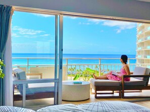 Vue sur la plage/l’océan