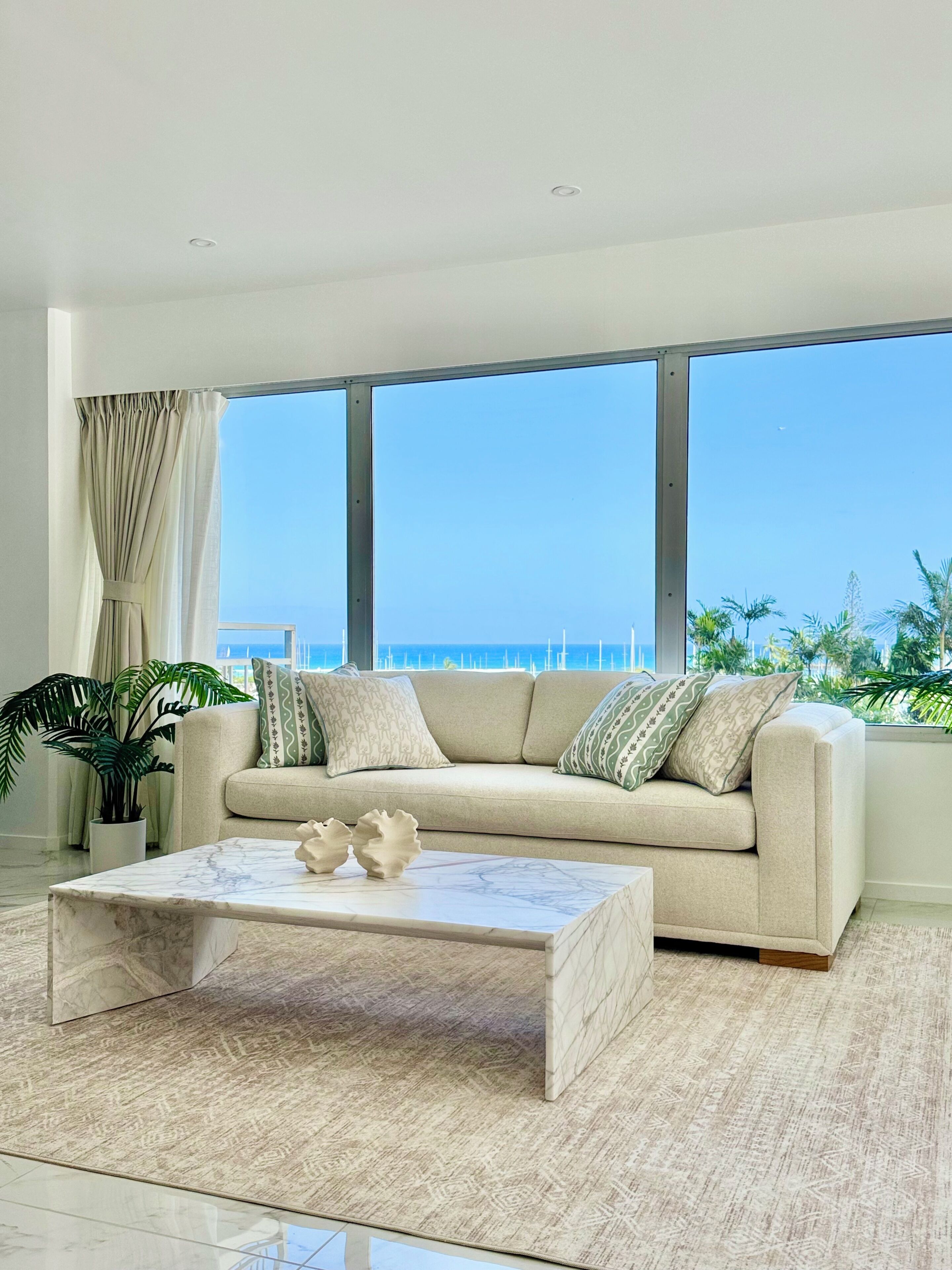Maison Exclusive, plusieurs lits, balcon, vue océan | Coin séjour