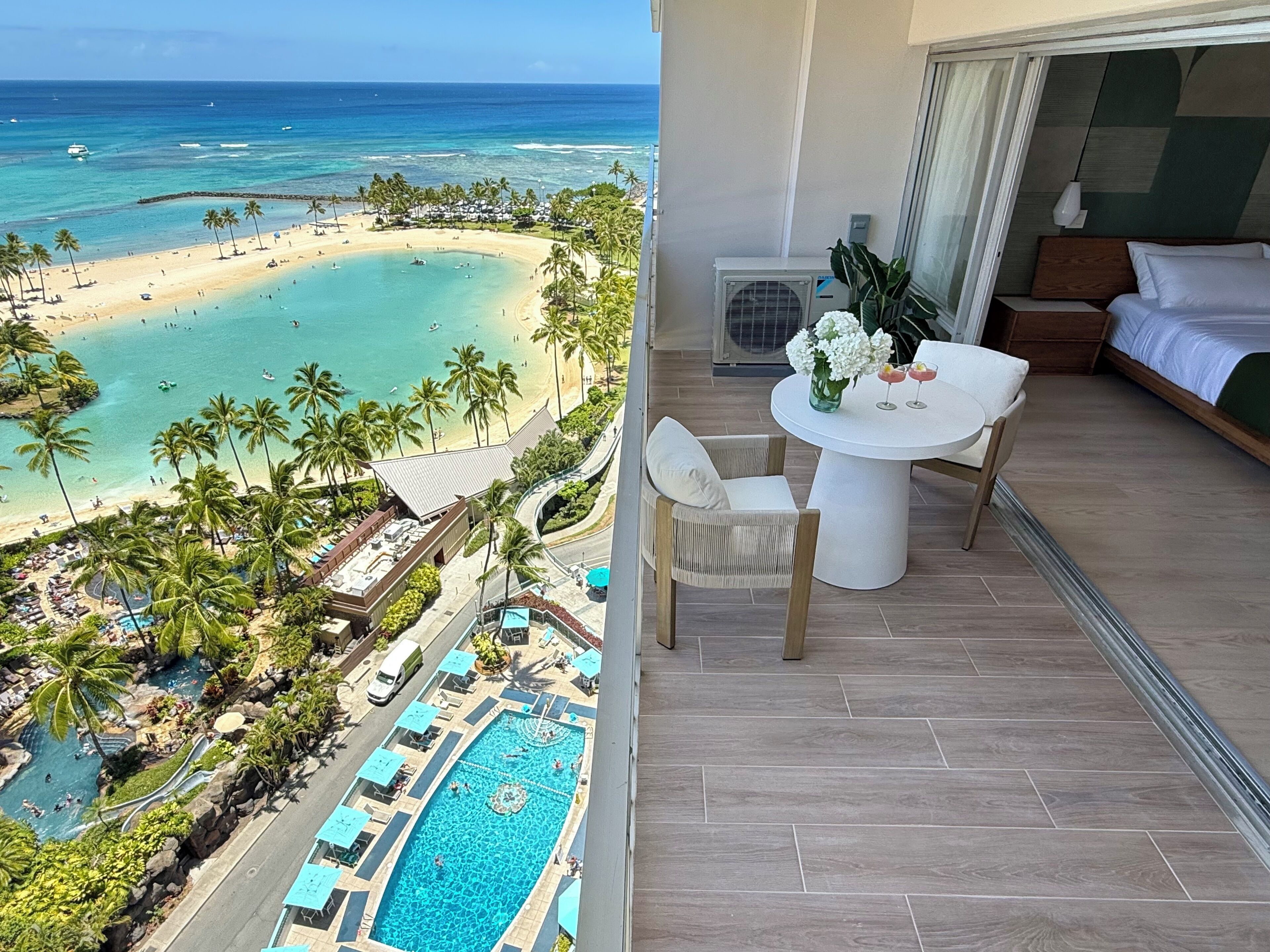 高级开间套房, 1 张特大床和 1 张沙发床, 阳台, 海洋景观 | 露台