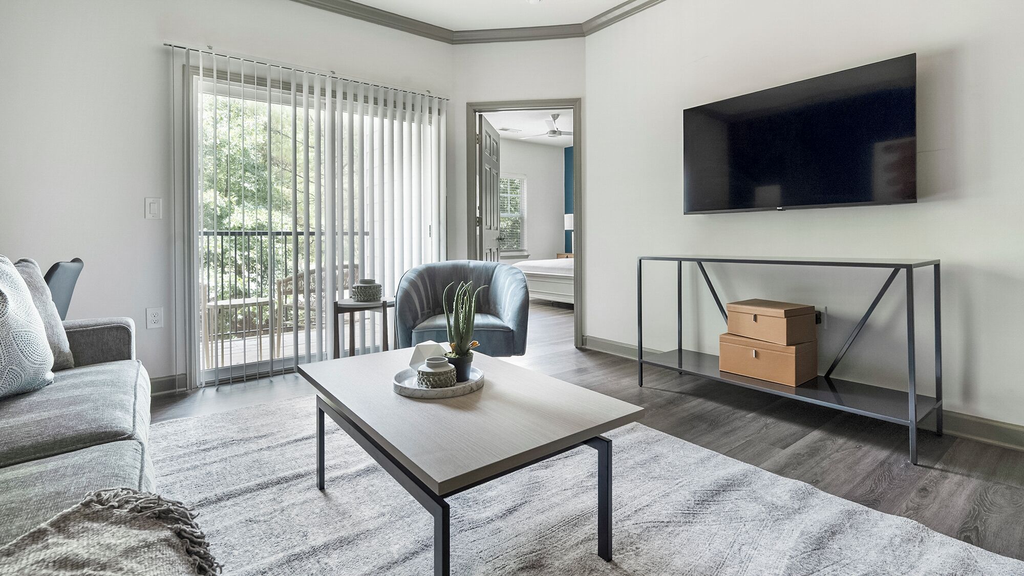 Apartment, 2 Bedrooms | Living area | 50-inch TV with digital channels