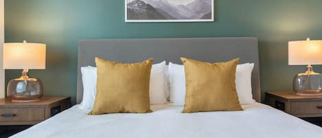 アパートメント 1 ベッドルーム | 客室ごとに異なる装飾、客室ごとに異なるインテリア、ベッドシーツ