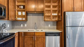 Departamento, 1 habitación | Cocina privada | Cafetera y tetera