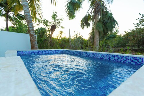 Secluded Beachfront Getaway 1-bedroom condo in La Boca with AC and private pool