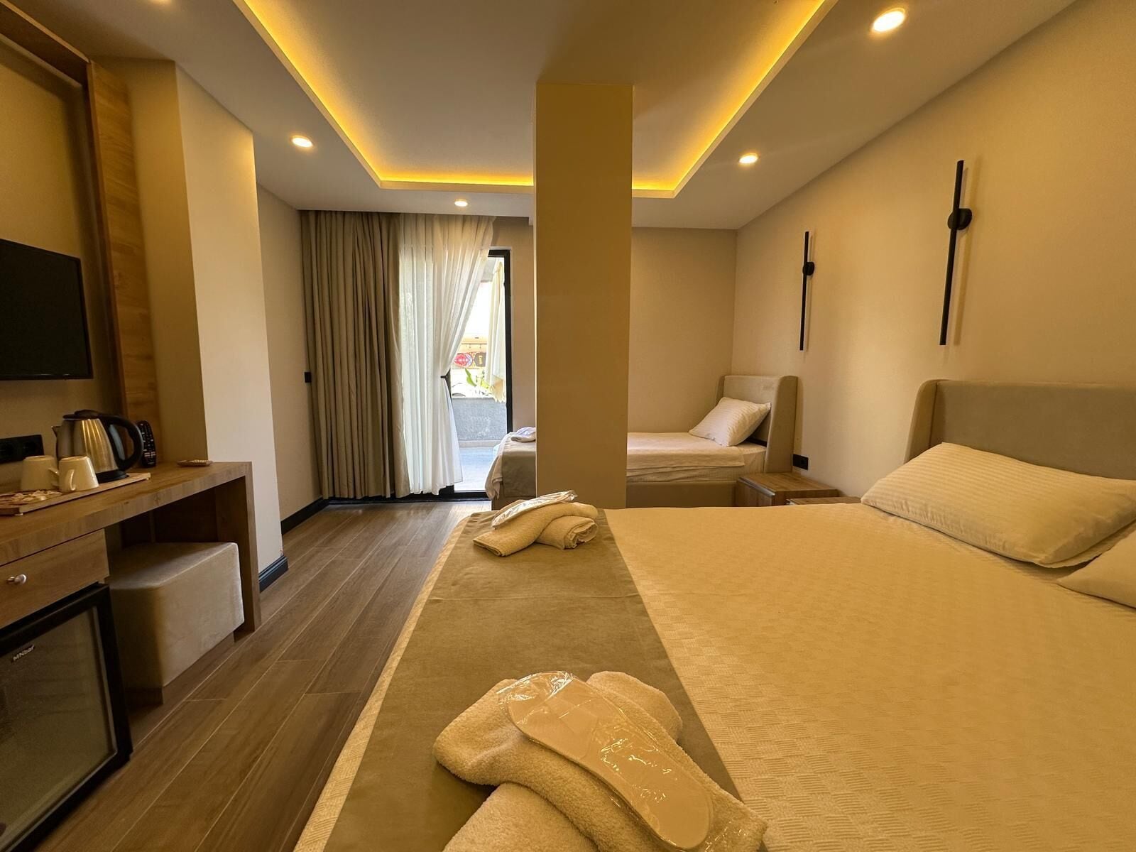 Family Garden Room | Premium bedding, desk, laptop workspace, free WiFi