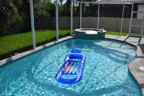 A heated pool