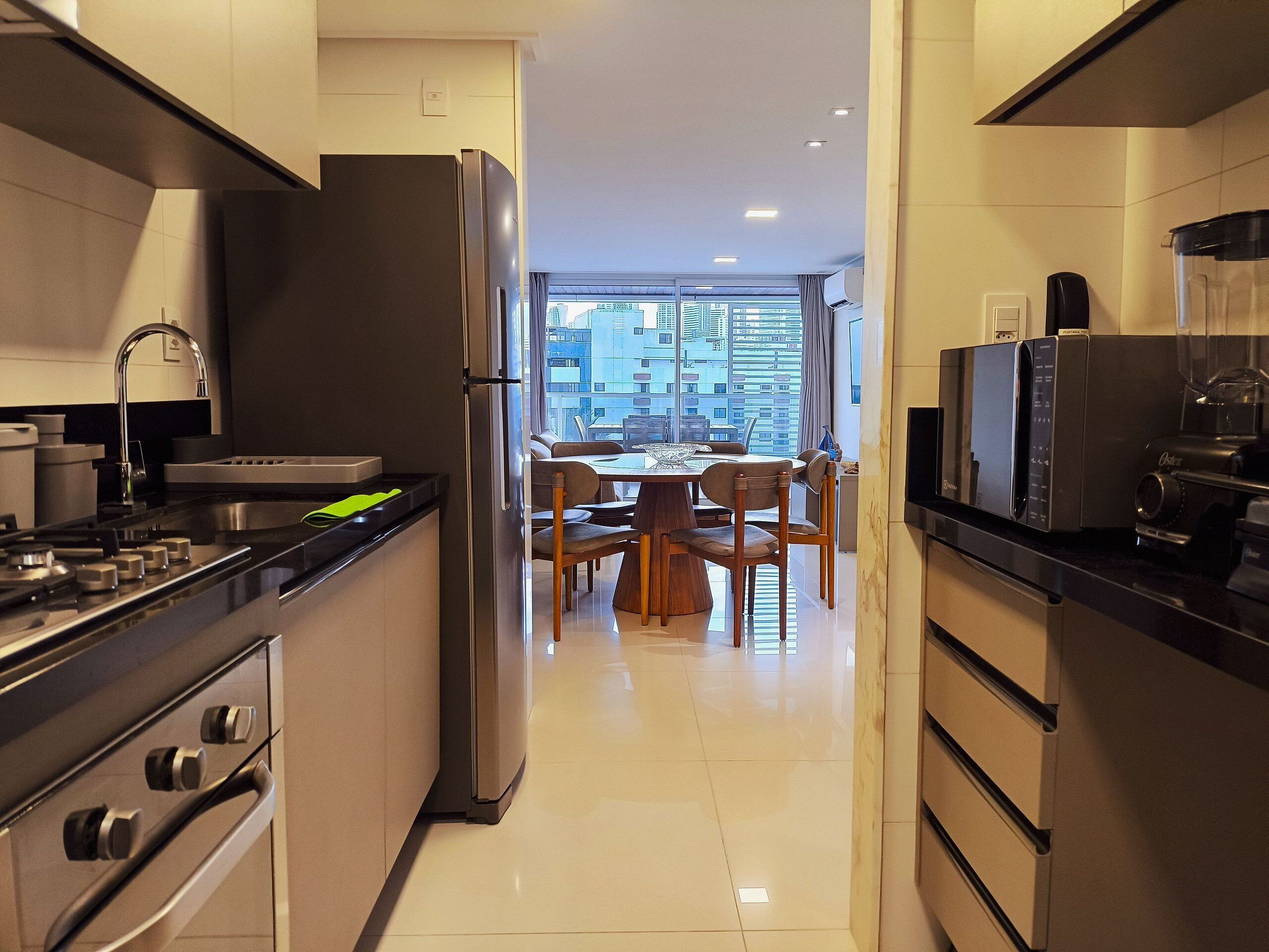 Apartment | Private kitchen | Coffee/tea maker, fridge, microwave, oven