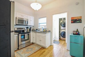 Microwave, oven, stovetop, dishwasher