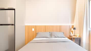 Comfort Studio | Blackout drapes, free WiFi, bed sheets