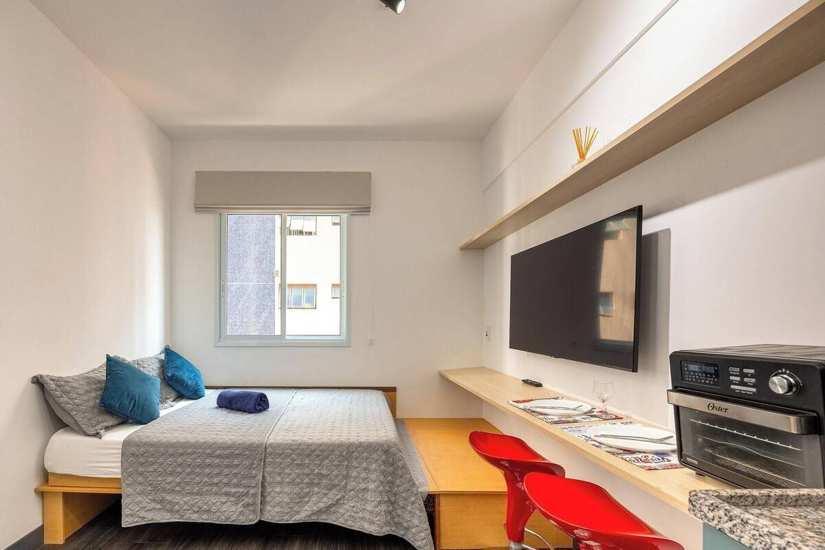 Standard Apartment | Langsir/tirai gelap terus, Wi-fi percuma, cadar katil