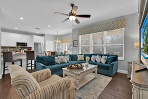 House, 6 Bedrooms, Private Pool | Living area - Windsor Hills Resort - Global Marketing (Kissimmee)