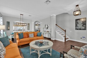 House, 6 Bedrooms, Private Pool | Living area - Windsor Hills Resort - Global Marketing (Kissimmee)