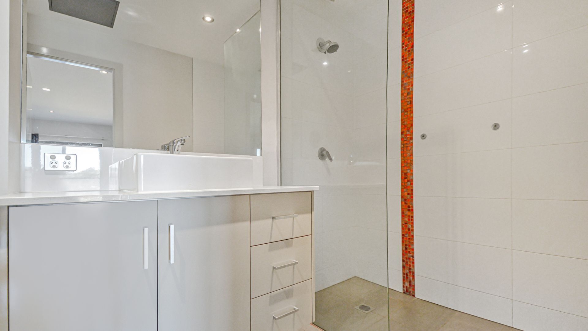 Shower, hair dryer