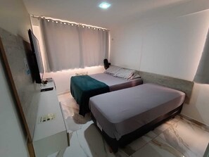 1 habitación, tabla de planchar con plancha, wifi y ropa de cama