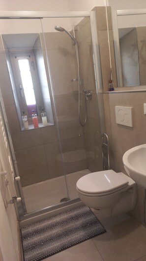 Haartrockner, Handtücher, Seife, Shampoo