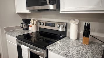 Microwave, stovetop, dishwasher
