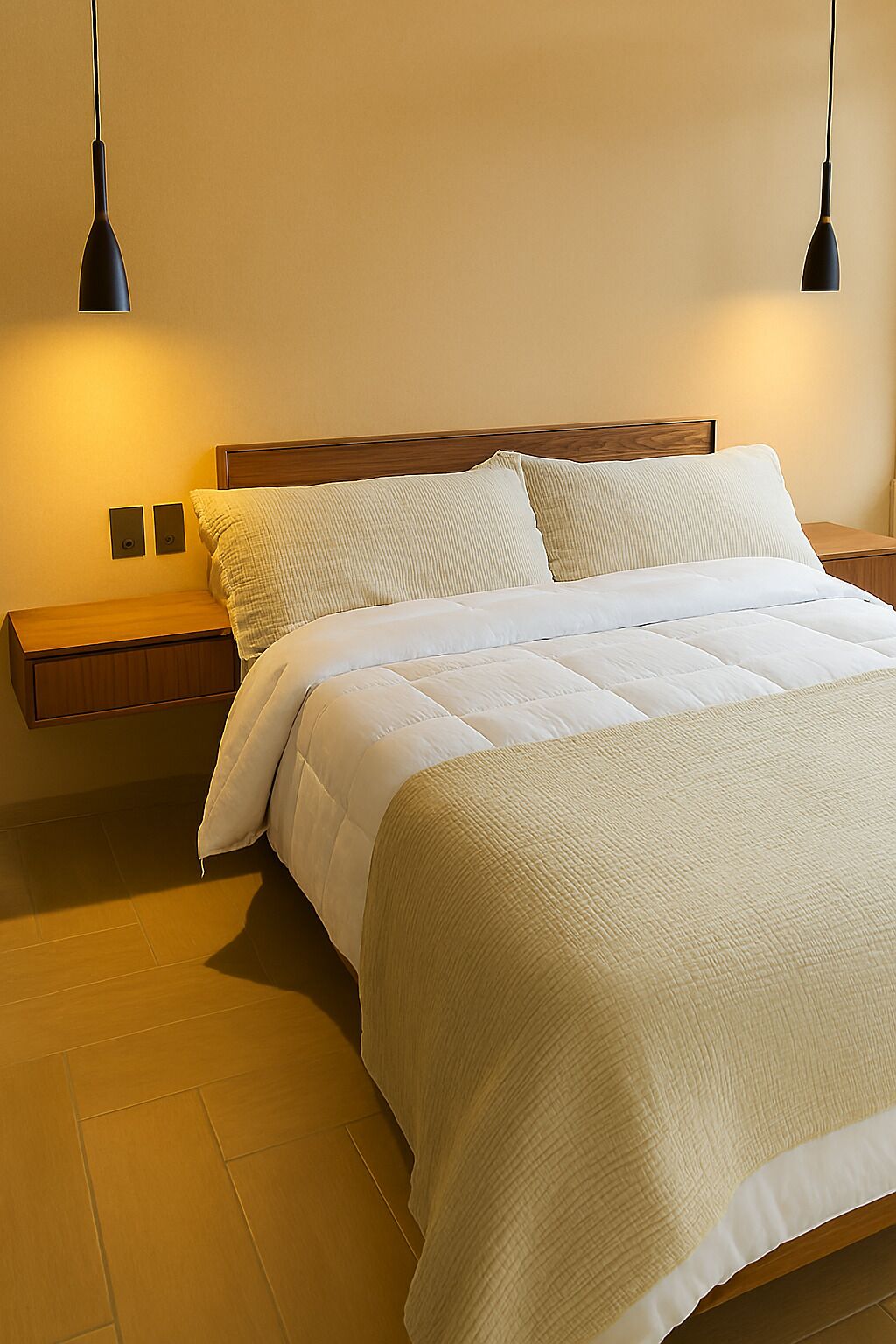 Tweepersoonskamer | Hypoallergeen beddengoed, een minibar, een bureau, een laptopwerkplek