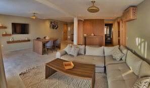 Attico Luxury, balcone, vista mare | Biancheria in cotone egiziano, biancheria da letto di alta qualità