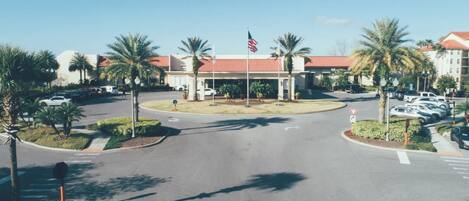 Third-party on-site parking, car recommended