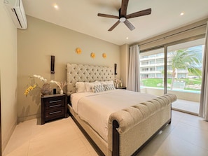 Apartment, 3 Bedrooms, Pool View | In-room safe, iron/ironing board, free WiFi, bed sheets