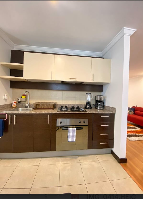 Microwave, oven, coffee/tea maker