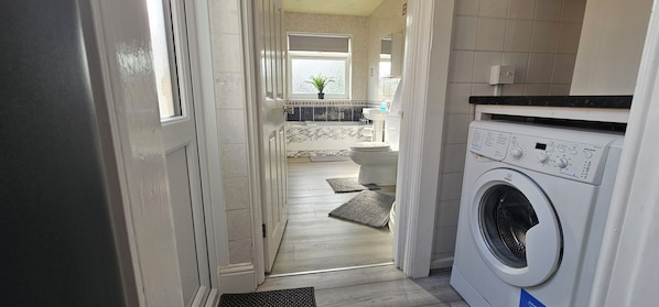 Towels, soap, toilet paper