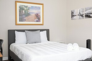 Desk, iron/ironing board, free WiFi, bed sheets
