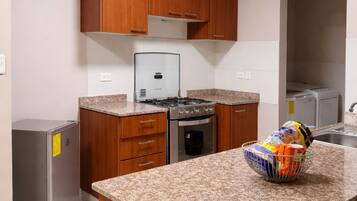 Fridge, oven, dishwasher, electric kettle