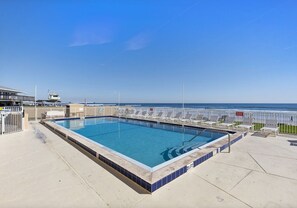 A heated pool