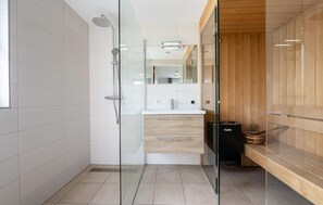 Douche, séchoir à cheveux