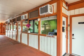 Check-in/check-out kiosk