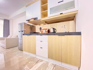 Standard Apartment | Private kitchen - Relaxing 1Br Apartment At Landmark Residence Bandung (Bandung)