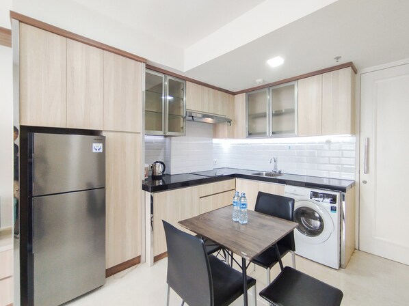 Standard Apartment | Private kitchen - Best View 1Br Apartment At Landmark Residence Bandung (Bandung)